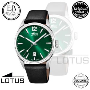MONTRE LOTUS CHRONO 18693/4 VERT, BRACELET EN CUIR