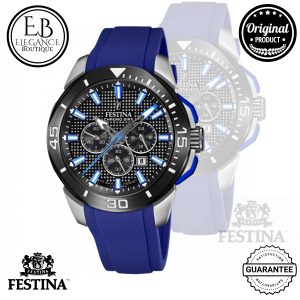 MONTRE FESTINA CHRONO BIKE F20642/1 NOIR, BRACELET CAOUTCHOUC, HOMME