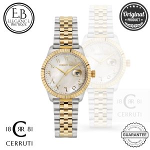 CERRUTI WOMEN’S QUARTZ WATCH GOLD DIAL