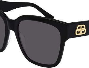 Balenciaga Square Sunglasses BB0056S 001 Black/Gold 55mm