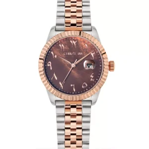CERRUTI WOMEN’S QUARTZ WATCH, BROWN DIAL